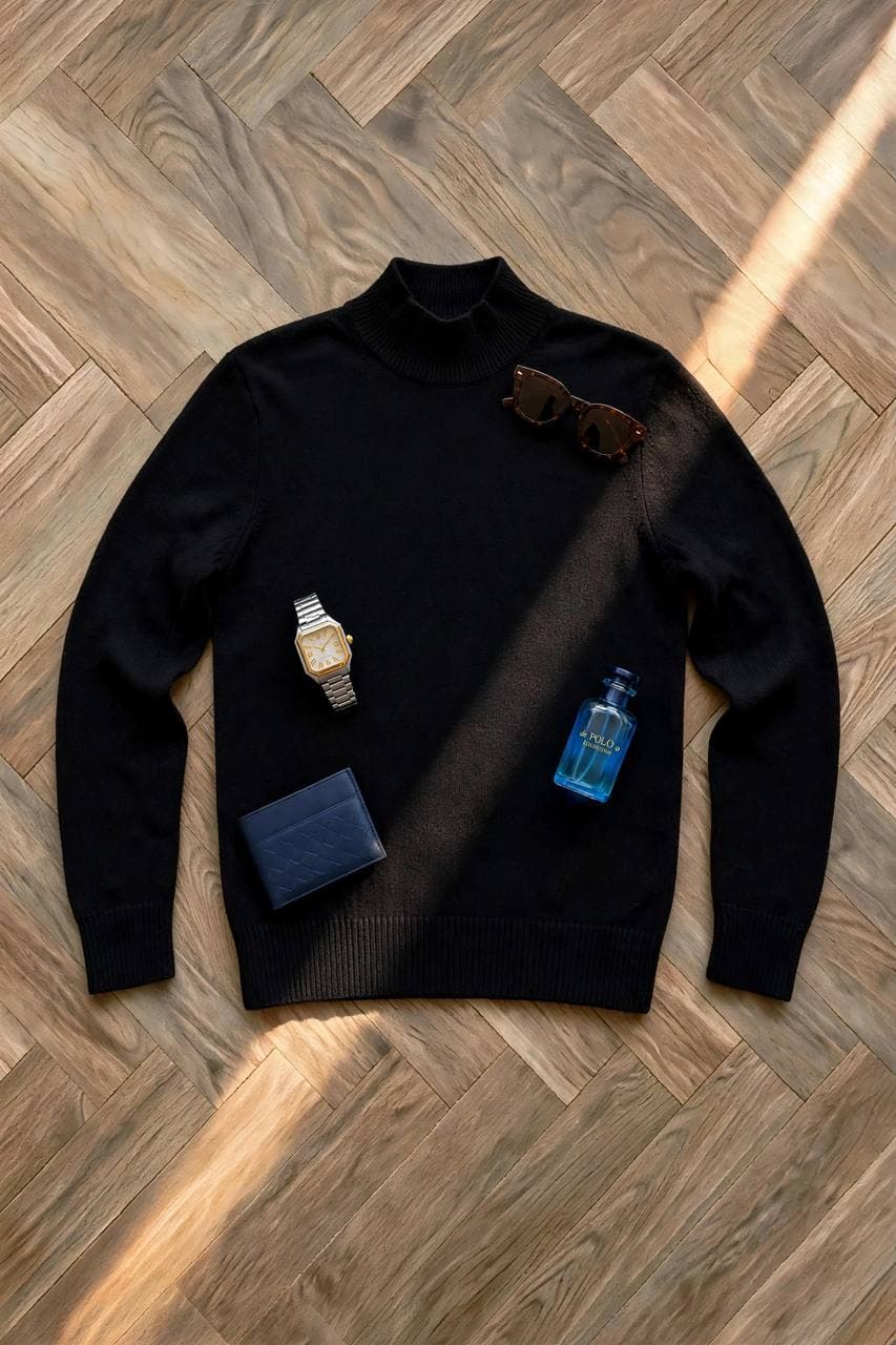بلوزه ZARA نص قبة ساده